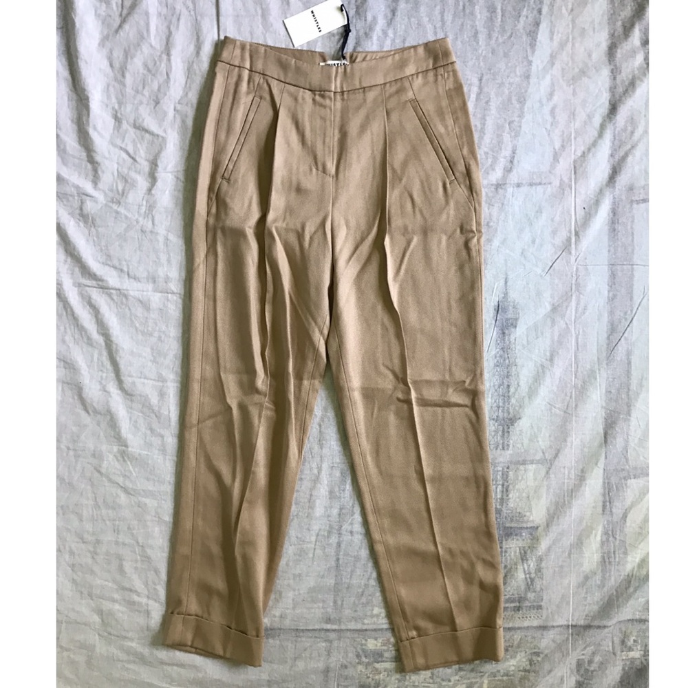 Whistles Pleat Front Twill Trousers - Picture 1 of 5